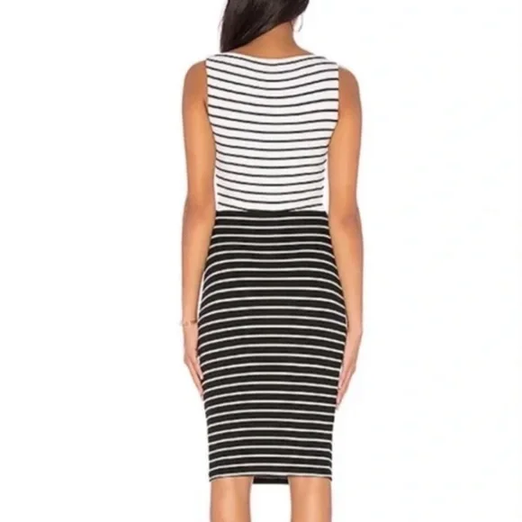 Bailey 44 Striped Cut Out Midi Dress - Picture 3 of 10